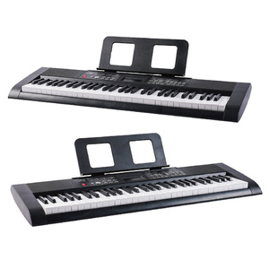 Đàn piano kỹ thuật số 61 phím có thể sạc lại cho tất cả bàn phím đa chức năng với màn hình LCD <span class=keywords><strong>100</strong></span> tông màu & bàn phím điện tử thiết kế di động - Product Image 1