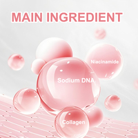 Kit de Soins Éclat et Hydratation au Collagène Rose PDRN Marque Blanche : Capsules, Crème, Sérum, Ampoule, Niacinamide, ADN de Sodium pour l'Élasticité