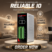Servidor Serial RS232/485 de 1 Puerto para Riel DIN, Dispositivo Industrial, Servidor/Cliente TCP/UDP, Transmisión Transparente, Servidor Serial Modbus RTU/ASCII