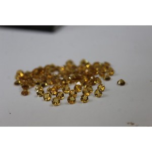 Piedra Preciosa Natural de Citrino de 3 mm, 0.103 Ct, Color Dorado, Corte Brillante Redondo, Rellena de Fracturas, para Joyería - Product Image 5