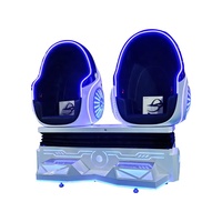 Équipement de terrain de jeux intérieur Réalité virtuelle 2 sièges Chaise Œufs de dragon Cinéma VR Machine de jeu 9D Meilleure vente