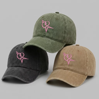 Casquettes de baseball en coton uni, style vintage, effet usé, délavé, brodées sur mesure, pour hommes et femmes