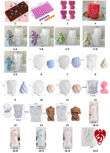 แม่พิมพ์ซิลิโคนใส่เทียนแบบทันสมัยสำหรับทำเทียน - Product Image 2