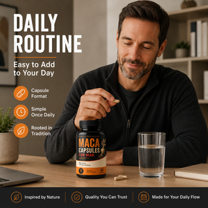 Complément de soutien immunitaire de haute qualité pour adultes, à base d'extrait de Maca, de Panax Ginseng, d'Ashwagandha et de Palmier Nain, pour le développement des fessiers, Maca Noire 60 - Product Image 3