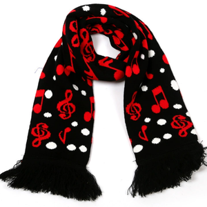 Écharpe en acrylique tricotée jacquard longue et durable avec pompons délicats pour supporters de basketball et de football, pour hommes, toutes saisons - Promotion - Product Image 6