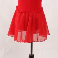 Costume de danse de ballet pour enfants, jupe de danse pour filles, jupe à franges pour concours artistique, robe rouge, costume de spectacle