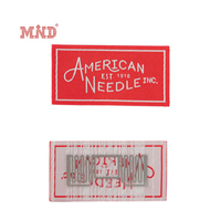 Etiquette de vêtement à coudre à la main avec logo personnalisé Etiquette tissée Rfid en coton biologique haute densité pour vêtements