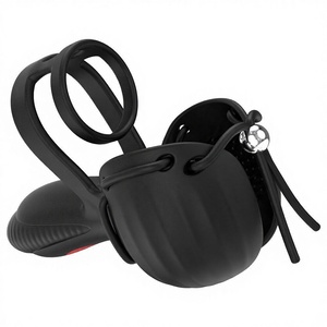 Neuer Ferngesteuerter Silikon-Vibrationsring für Paare mit Kugelstimulation und Penisverschluss - Product Image 3