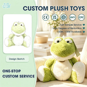 Peluche di <span class=keywords><strong>Rana</strong></span> Verde Carina, Morbido Pupazzo di <span class=keywords><strong>Rana</strong></span> Cartoon con Grandi Occhi, Giocattolo Coccoloso, Decorazione per Cameretta, Regalo di Compleanno per Bambini - Product Image 1