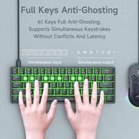 Type c Wired Creamy Gaming Computer Hardware & Software Spanish French Gaming Keyboards Mechanical Keyboard