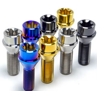 Baut Roda Titanium Alloy Penjualan Langsung Pabrik Kepala Torx Kelas 4.8 & 6.8 Finishing Polos