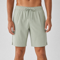 Shorts de sport pour hommes avec cordon de serrage, taille élastique, entrejambe de 7 pouces, légers, séchage rapide, respirants, anti-UV, en toile écologique