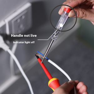 <span class=keywords><strong>Tournevis</strong></span> d'<span class=keywords><strong>électricien</strong></span> isolé haute tension VDE 1000V outil de réparation à fente poignée en plastique <span class=keywords><strong>tournevis</strong></span> noircis - Product Image 2