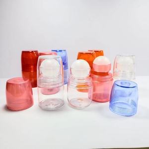 Empty Clear Perfume Roll-On Bottle Glass Roll-On Bottle Sample Roller Ball Plastic Cap PP Plastic Ball