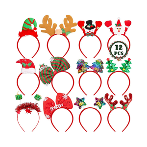 เครื่องประดับผมรูปซานตาคลอสพลาสติกคุณภาพสูงสำหรับงานปาร์ตี้คริสต์มาส ที่คาดผมแฟนซีสำหรับแต่งกาย ของตกแต่งงานปาร์ตี้ ขายส่ง - Product Image 6