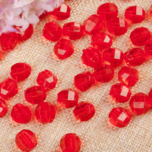 Cuentas hexagonales acrílicas de 8-12 mm para la fabricación de joyas, manualidades DIY, cuentas sueltas a granel - Product Image 3