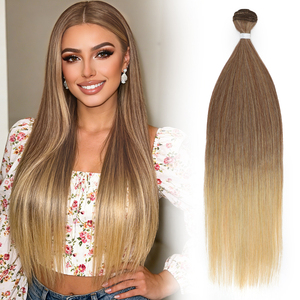 Extensions de cheveux synthétiques lisses en lots, texture douce, sans nœuds, vente en gros, extensions de cheveux synthétiques pour tresses au crochet - Product Image 3