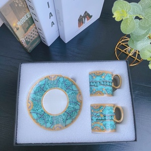 New Product 2 <b>Cups</b> <b>Sets</b> Ceramic Western Europe Luxury Coffee <b>Sets</b> Living Room <b>Sets</b> Porcelain Tea <b>Cups</b> and Saucers - Product Image 3