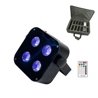Micro Mini 4x18W RGBWA UV 6in1 LED Batterie Sans Fil DMX Télécommande Plat Par lumière