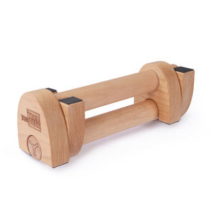 Su misura comoda impugnatura antiscivolo in legno Parallettes palestre per esercizi in legno per allenamento a casa stalle attrezzature per il Fitness - Product Image 1