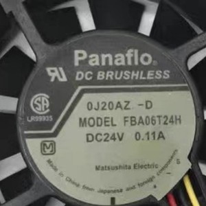 Ventilateur sans balais Panaflo FBA06T24H DC 24V 0.11A pour refroidissement par onduleur - Product Image 1