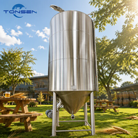 Cuve de mélange de bière Tonsen de haute qualité 500L 1000L 2000L 5000L en acier inoxydable avec agitateur