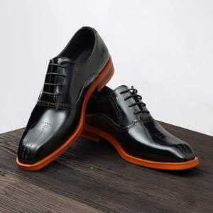 Chaussures habillées pour hommes, style Oxford, élégantes, en cuir, pour les occasions spéciales, de haute qualité, personnalisables, vente en gros - Product Image 3
