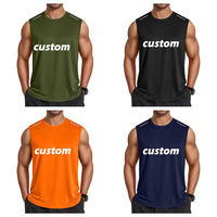 Débardeur Homme Personnalisé en Usine, Léger, Sans Manches, pour Activités Sportives, Débardeur de Gym Personnalisé pour Homme, en Mélange de Polyester