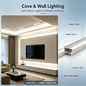 Bande LED SMD2835 Premium DC24V 16W avec alimentation, adressable individuellement pour projets d'enseignes commerciales, lumière 3000K 4000K 6500K - Product Image 3