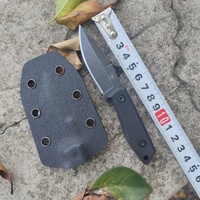 Kleines Survival Tactical Camping Messer mit 420 Stahl G10 Griff Feste Klinge und Kydex Scheide DIY Grade OEM anpassbar