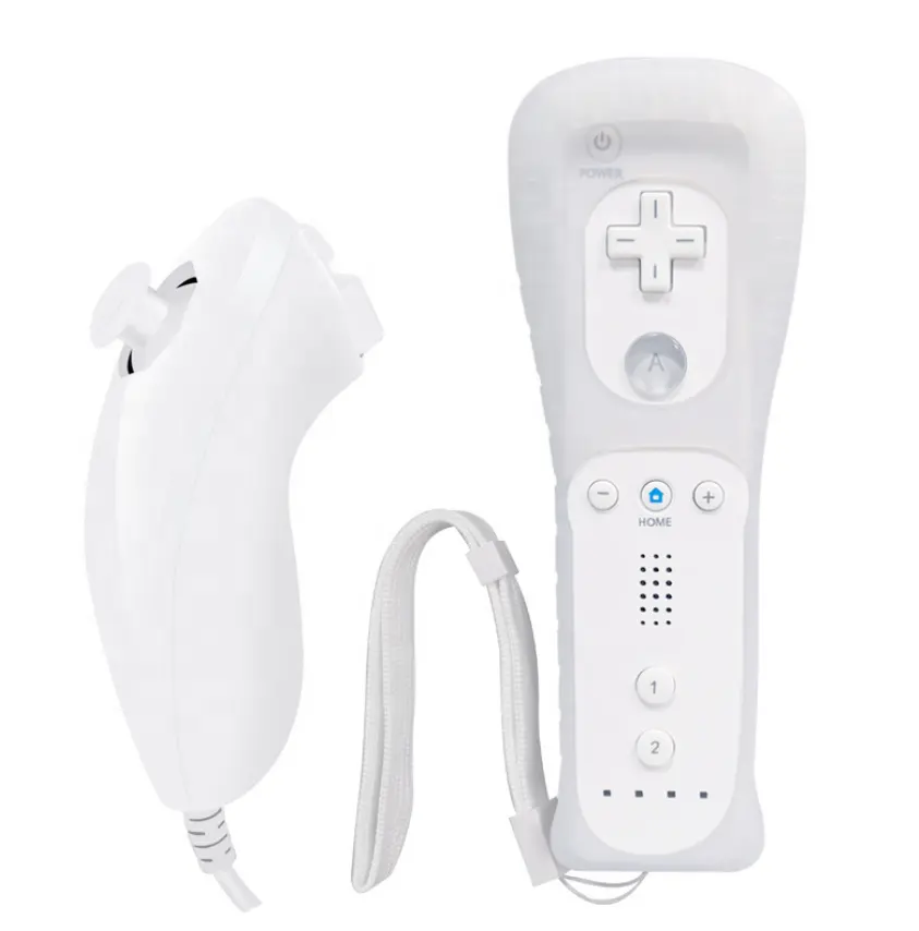 Fabrieksprijs Ondersteuning Oem Logo Afdrukken 2 In 1 Motion Plus Afstandsbediening En Nunchuck Controller Voor Wii