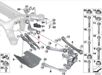 Bras de suspension supérieur arrière gauche incurvé en alliage d'aluminium forgé argenté de haute qualité, neuf, référence OE 33326870535 pour G30 G38 G12 G15