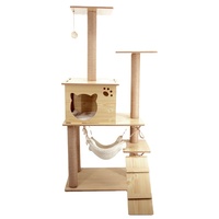 Arbre à gratter pour chats de luxe moderne de la marque HY en gros, avec sisal et structure d'escalade en bois pour chats, plusieurs tailles
