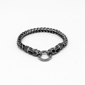 Pulsera de Cadena con Cabeza de Serpiente yunnique, Acero Inoxidable 316, Joyería Unisex, Regalo, Diseño de Animal del Zodiaco a la Moda - Product Image 1