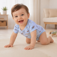 Conjunto de Body para Bebé Recién Nacido - Mono de Manga Corta para Bebé, Body de Cuerpo Entero, Tela Suave, Perfecto para Uso Diario, Idea de Regalo