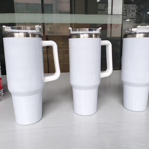 Tasse Boba de voiture sous vide 1.0 personnalisée 40 oz couvercles d'aventure pailles gobelet de sublimation thermique avec poignée - Product Image 3