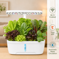 Jardin hydroponique d'intérieur intelligent Tuya App12 Pods, mini-jardin hydroponique, LED à spectre complet, produits intelligents pour la maison