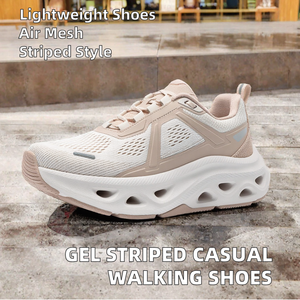 Zapatos deportivos transpirables de malla, ligeros, con cordones, informales y cómodos. - Product Image 2