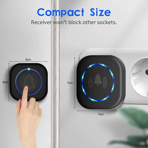 Sonnette de porte intelligente sans fil longue portée 200M - 36 mélodies personnalisables, prise US/EU/UK, sonnette d'accueil pour la maison, vente chaude - Product Image 5