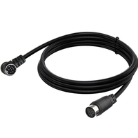 Hochwertiges Mini-DIN 9-Pin Koaxial-Verdrahtetes-Paar Stecker-Buchse DIN-Stecker S-Video Audio Stromkabel mit PVC-Ummantelung
