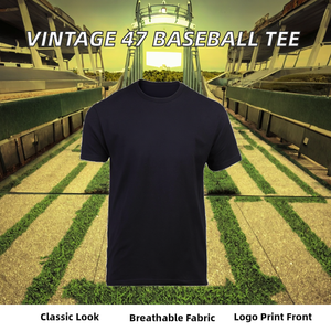 Camiseta de Béisbol Vintage para Hombre, Talla 47, 100% Poliéster, Tejido de Punto, Diseño con Letras y Logotipo, Cuello Redondo, Corte Regular, Manga Corta - Product Image 2