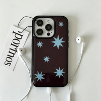 Coque de téléphone style coréen Ins Star Drip Glue 17 pour Apple 18 Pro Max, Housse de protection iPhone 16 Pro, Coque 17