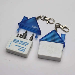 هدية تجارية مخصصة تصليح جيب على شكل منزل مع سلسلة مفاتيح - Product Image 2