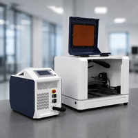 Machine de découpe laser à fibre 800W, refroidie par air, mini-découpeuse CNC pour atelier de réparation mobile, découpe de tôles en acier au carbone