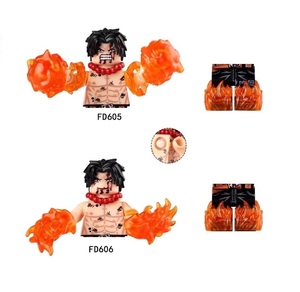 Anime Nhân Vật Ace Mini Hành Động Hình Xây Dựng Khối Thiết Lập Zoro Sanji Robin Nhựa ABS Moc Mô Hình Đồ Chơi - Product Image 1