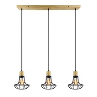 Lámpara Colgante Decorativa con Forma de Nido de Pájaro, Cable de Alambre Negro, para Comedor, Cocina, Isla