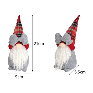 Pequeño terciopelo duende enano sin rostro Ragdoll adornos navideños decoraciones de Año Nuevo en forma de Gnomo - Product Image 5