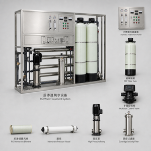 Sistema de Ósmosis Inversa Comercial de 500 LPH, Purificador de Agua RO para Hoteles y Restaurantes - Product Image 1