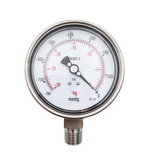 HUBEN <span class=keywords><strong>Wika</strong></span> tamamen paslanmaz çelik basınç göstergeleri ile/sıvı dolum olmadan, bağlantı tipi 1/2 "NPT (alt bağlantı) - Product Image 2