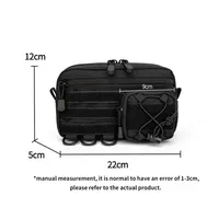 Pochette pour équipement de randonnée en plein air, sac organisateur multi-poches avec poche avant à cordon de serrage pour le camping